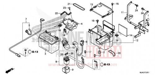 BATTERIE (VT750CS/C2S) VT750CSE de 2014